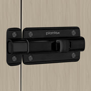 Plantex Premium Heavy Duty Door Stopper/Door Lock Latch for Home and Office Doors - Pack of 4 (Z-Black)