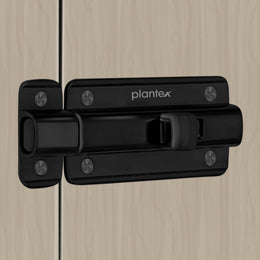 Plantex Premium Heavy Duty Door Stopper/Door Lock Latch for Home and Office Doors - Pack of 1 (Z-Black)