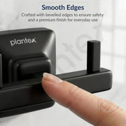 Plantex 304 Grade Stainless Steel Robe Hook/Cloth-Towel Hanger/Door Hanger/Hook/Bathroom Accessories - Squaro (Black)