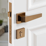 Plantex Premium Main Door Lock With 3 Years Warranty - Mortise Lock Set for Home (PT-004- Rose Gold)