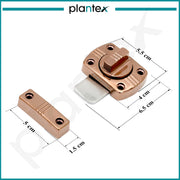 Plantex Latch Lock for Main Door/Door Latch for Bathroom/Door Lock Latch for Home/Office/Bedroom/Door Stopper -Pack of 1 (PVD Rose Gold)