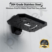 Plantex Soap Holder for Bathroom/304 Grade Stainless Steel Soap Case/Single Soap Dish/Soap Stand/Bathroom Accessories - Pack of 1 (PMB-2403, Z-Black)