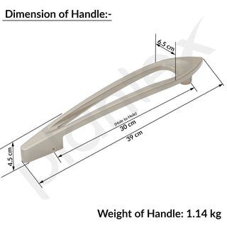 Plantex 15 Inch Main Door Handle for Wooden Doors - Pull-Push Handle Accessories (Pack of 1, Satin)