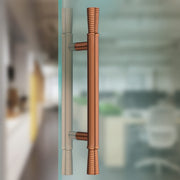 Plantex Main Door Handle/14 Inch Door Handle for Main Door/Pull-Push Handle for Home/Office/Hotel - Pack of 1 (PVD Rose Gold) - 3 Years Warranty