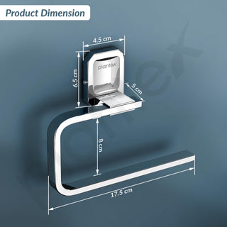Plantex 304 Grade Stainless Steel Wash Basin Towel Holder/Hand Napkin Hanger/Towel Ring for Kitchen/Bathroom Accessories - Cute (Chrome)
