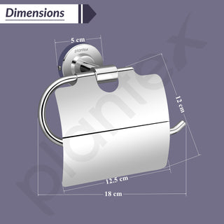 Plantex 304 Grade Stainless Steel Chrome Finish Toilet Paper Roll Holder for Bathroom/Tissue Holder for washroom/Bathroom Accessories - Daizy