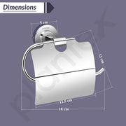 Plantex 304 Grade Stainless Steel Chrome finish Toilet Paper Roll Holder for Bathroom/Tissue Holder for washroom/Bathroom Accessories - Daizy