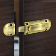 Plantex Door Stopper/Door Latch for Main Door/Baby Latch for Bathroom/Door Lock for Home and Office Doors - Pack of 1 (Brass Antique)