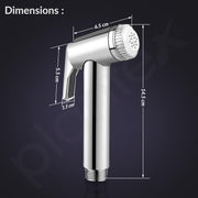 Plantex ABS Jet Spray Gun/Health Faucet for Toilet/Hand Spray for Bathroom/Toilet Jet Spray Gun- Pack of 1
 (Chrome)