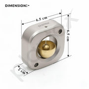 Plantex Square Door Chime with Brass Bell/Dopamine Door Bell for Home/Temple & Meditation Bell for Positive Energy & Home DÃƒÂ©cor - Pack of 1 (DTK-292 - Satin)