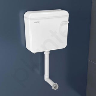 Plantex Flush Tank for Toilet with 8 Ltr Water Capacity/Flushing Cistern for Bathroom/Polypropylene Toilet Flush Tank - Pack of 1 (White)
