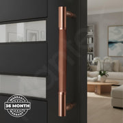 Plantex Main Door Handle/Stainless Steel & Aluminium Door Handle/450mm Pull-Push Handle for Home/Office/Hotel - Pack of 1 (DTMD-411, Rose Gold)