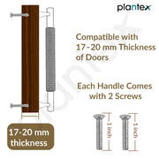 Plantex Cabinet Handle/Kitchen Cabinet Door Handle/Wardrobe/224 mm Cupboard Handle/Door Pull-Push Handle for Home/Office - Pack of 2 (Brass Antique)