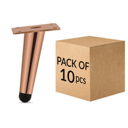 Plantex Heavy Duty Stainless Steel 4 inch Sofa Leg/Bed Furniture Leg Pair for Home/Furniture Sofa Legs for Table/Sofa Support Legs/Sofa Furniture Leg (Rose Gold) Set of 10 Pcs