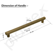 Plantex Heavy Duty Main Door Handle/18 inch Pull-Push Door Handle/3 Years Warranty Handle for Door - Pack of 1 (Brass Antique)
