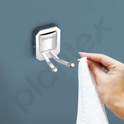 Plantex 304 Grade Stainless Steel Robe Hook/Cloth-Towel Hanger/Door Hanger Hook/Bathroom Accessories - Cute (Chrome)