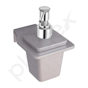 Plantex Liquid Soap Dispenser for Bathroom/Acrylic Shampoo Dispenser/Hand wash Dispense/Bathroom Accessories - Pack of 1 (VIG-137, Grey)