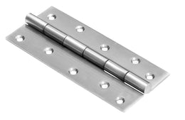 Plantex Heavy Duty Stainless Steel Door Butt Hinges 4 inch x 14 Gauge/1.8 mm Thickness Home/Office/Hotel for Main Door/Bedroom/Kitchen/Bathroom - Pack of 1 (Satin Matt)
