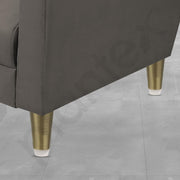 Plantex 4 Inch Sofa Legs for Bed Furniture/Sofa Legs for Table/Sofa Support Legs with Rubber Grip (Brass Antique, 6 Pcs)
