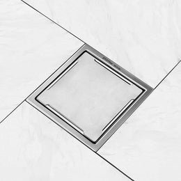 Plantex 304 Grade Stainless Steel Bathroom 6x6 Inches Square Floor Drain/Bathroom Jali for Drain/Bathroom Accessories (Matt Finish)