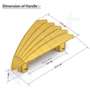 Plantex Door Handle/6 Inch Main Door Handle/Handle for Wooden Door/Pull-Push Door Handle/Door Accessories (Pack of 1, Gold)