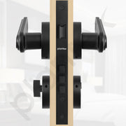 Plantex Triple Security Door Lock for Home/Main Door Lock Set with 3 Years of Warranty/Mortise Lock for Door with Brass Lock Body & Cylinder (Black Finish)