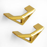 Plantex Knobs for Drawers/Drawer Knobs/Triangle Knob for Cabinets/Drawer Handle/Pull-Push Knob for Kitchen/Bedroom Drawers - Pack of 2 (Gold)