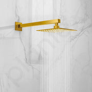 Plantex 14-Inch Shower Arm for Overhead Shower/Stainless Steel Shower Pipe/Wall Mount Bathroom Fitting with Ã‚Â½-Inch Thread - Pack of 1 (PVD Gold)