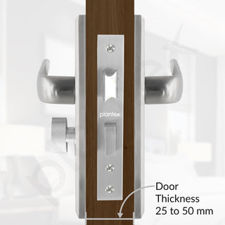 Plantex Heavy-Duty Door Lock Set - Main Door Lock Handle Set/6-Lever Lock Mechanism with 3 Years of Warranty/Mortise Lock with 3 Keys, Brass Lock Body & Cylinder(PTP-03 Matt)