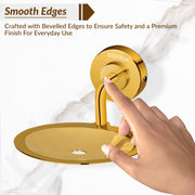 Plantex 304 Grade Stainless Steel Soap Holder for Bathroom Wall - Soap Stand/Dish/Accessories - Daizy (Golden)