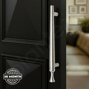 Plantex Main Door Handle/Stainless Steel & Aluminium Door Handle/300mm Pull-Push Handle for Home/Office/Hotel - Pack of 1 (DTMD-413, Satin & Chrome)