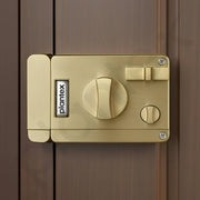 Plantex Heavy Duty Night Latch Door Lock with Key & Knob for Main Door/Inside Opening for Home,Hotel,Office - Pack of 1 (Brass Antique)