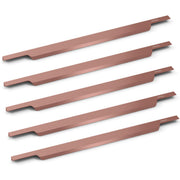 Plantex Profile Handle for Kitchen Cabinet/26 Inch Alluminium Drawer Profile Handle/Wardrobe Pull Handle for Home/Office/Hotel - Pack of 5 (Rose Gold)