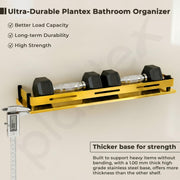 Plantex Shelf for Bathroom/Stainless Steel Shelf/Multipurose Shelf for Bathroom/Bathroom Accessoriece - (18 x 5 Inch, PVD Gold)
