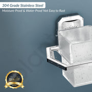 Plantex 304 Grade Stainless Stee Tumbler Holder/Tooth Brush Holder/Bathroom Accessories Pack of 1, Cute (Chrome)