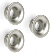 Plantex Knobs for Drawers/Drawer Knobs/Round Knob for Cabinets/Pull-Push Knob for Kitchen/Bedroom Drawer - Pack of 3 (Satin)