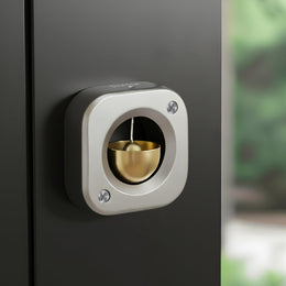 Plantex Square Door Chime with Brass Bell/Dopamine Door Bell for Home/Temple & Meditation Bell for Positive Energy & Home DÃƒÂ©cor - Pack of 1 (DTK-292 - Satin)