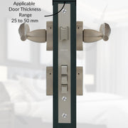 Plantex Mortise Door Lock for Home/Main Door Lock Set for Home & Bedroom/Premium Door Handle Lock with Brass Lock Body & Cylinder (7135, Satin White)