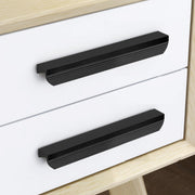 Plantex Cabinet Handle/Kitchen Cabinet Door Handle/Wardrobe/160 mm Cupboard Handle/Door Pull-Push Handle for Home/Office - Pack of 2 (Black)
