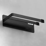 Plantex Magnetic Double Napkin Holder/Towel Holder/Towel Hanger/Stand for Bathroom/Bathroom Accessories - (Black)