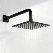 Plantex Stainless Steel Overhead Shower 6 x 6 inch with Water-Saving Technology/High pressure Rain Shower Head without Arm/Bathroom Shower -(Ultra Slim-PVD Black)