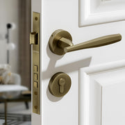 Plantex Main Door Lock Set/Door Lock for Home/Mortise Lock with Brass Lock Body & Cylinder (7135, Brass Antique)