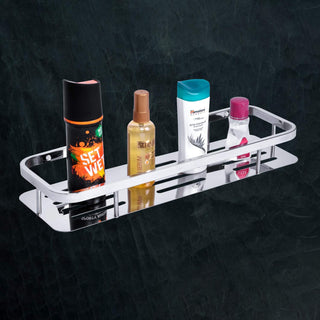 Plantex Stainless Steel 304 Grade Shelf for Bathroom/Kitchen Rack - Bathroom Accessories - (15X5 Inches-Chrome Finish)