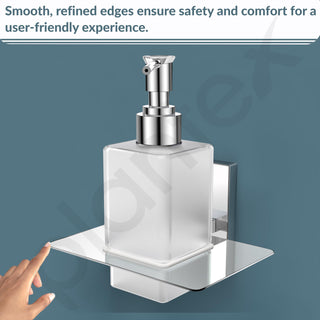 Plantex 304 Grade Stainless Steel Liquid 1 Ml Soap Dispenser/Shampoo Dispenser/Hand Wash Dispenser/Bathroom Accessories-Iris(Chrome)