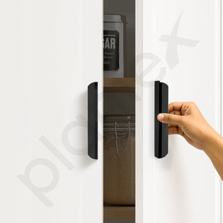 Plantex Cabinet Handle/160mm Handle for Drawers/Wardrobe/Kitchen Handle/Door Pull-Push Handle for Home/Office - Pack of 1 (Black)