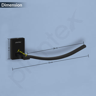 Plantex 304 Grade Stainless Steel Towel Ring for Wash Basin/Napkin Hanger/Towel Hanger/Napin Holder/Bathroom Accessories - Senso (Black)