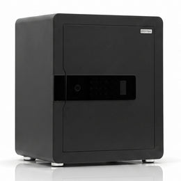 Plantex Safe Locker for Home/55 litre Safety Locker Box with Biometric Fingerprint, Touchscreen & Emergency Key/Tijori with External Power Backup - (Black)