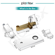 Plantex Pure Brass Basin Mixer Tap for Bathroom/Wall Mount Mixer Tap for Bathroom/Hot and Cold Water/Tap for Wash Basin –(PRI-327)