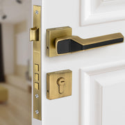 Plantex Main Door Lock for Home/Door Handle Locks/Premium Mortise Door Lock Set with 3 Years Warranty by Plantex (Brass Antique & Black)