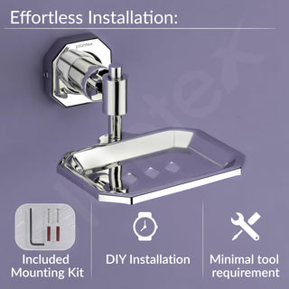 Plantex 304 Grade Stainless Steel Bathroom Soap Case/Soap Holder/Bathroom Accessories - Nipron (Chrome)
